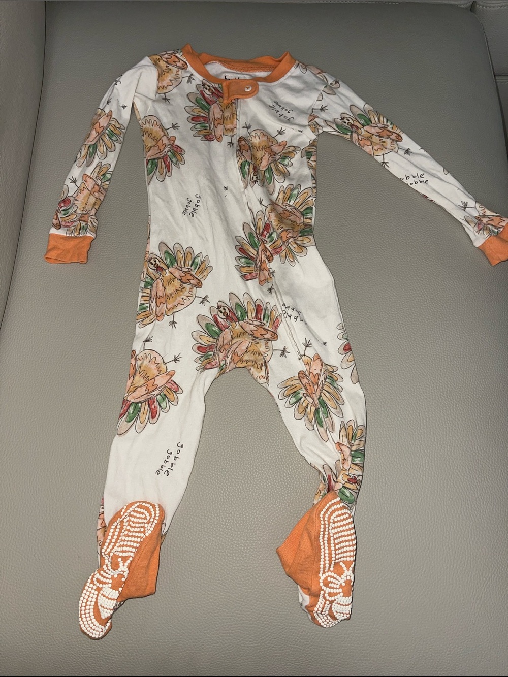 12 Month Burt’s Bees Double Zip Thanksgiving Sleeper